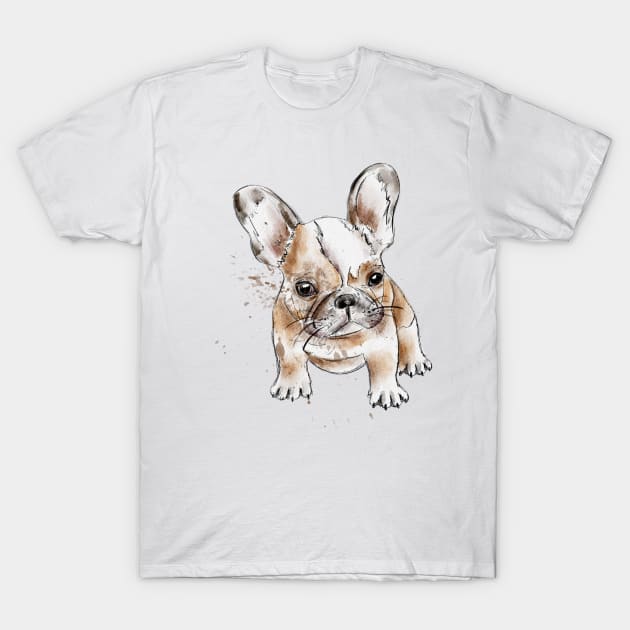 french bulldog dog T-Shirt by HJstudioDesigns